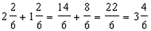 add fractions vertically