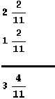 add fractions vertically