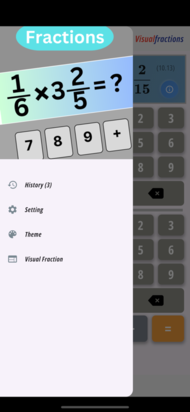 Fraction Calculator App Screenshot 1